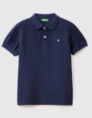 slim fit polo in 100% organic cotton