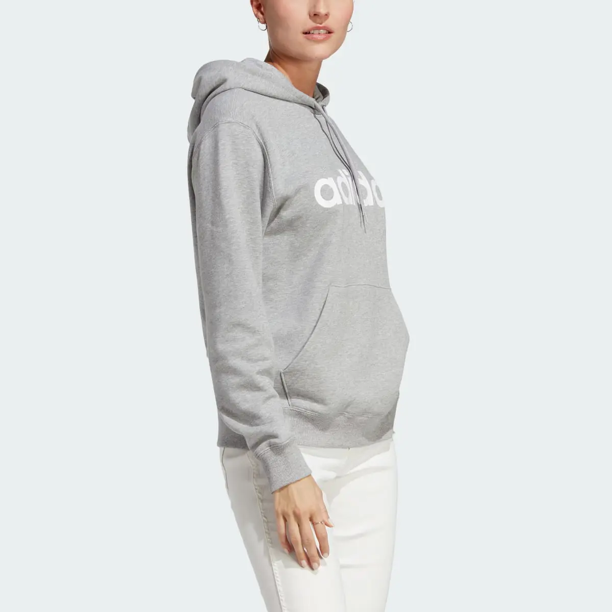 Adidas Essentials Linear Hoodie. 1