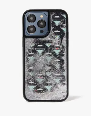 Shaken Not Stirred Liquid Glitter iPhone 14 Pro Max Case