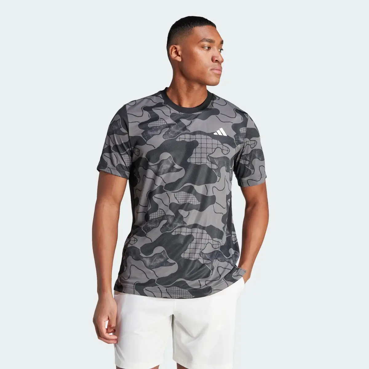 Adidas Playera Club de Tenis Estampada. 2