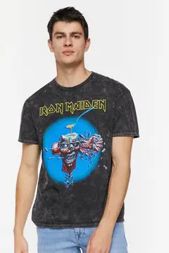 Forever 21 Forever 21 Iron Maiden Graphic Tee Black/Multi. 2