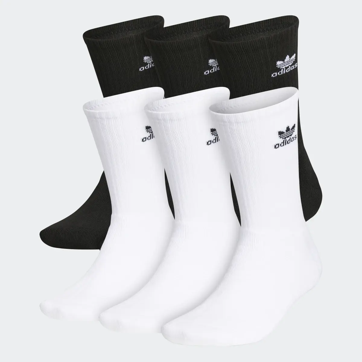 Adidas Trefoil Crew Socks 6 Pairs. 1