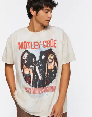 Forever 21 Motley Crue Cloud Wash Graphic Tee Taupe/Multi