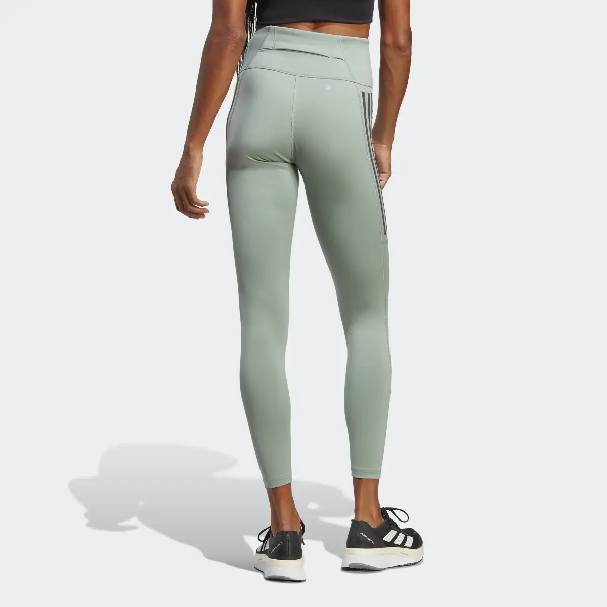 Adidas DailyRun 3-Stripes 7/8 Leggings. 2