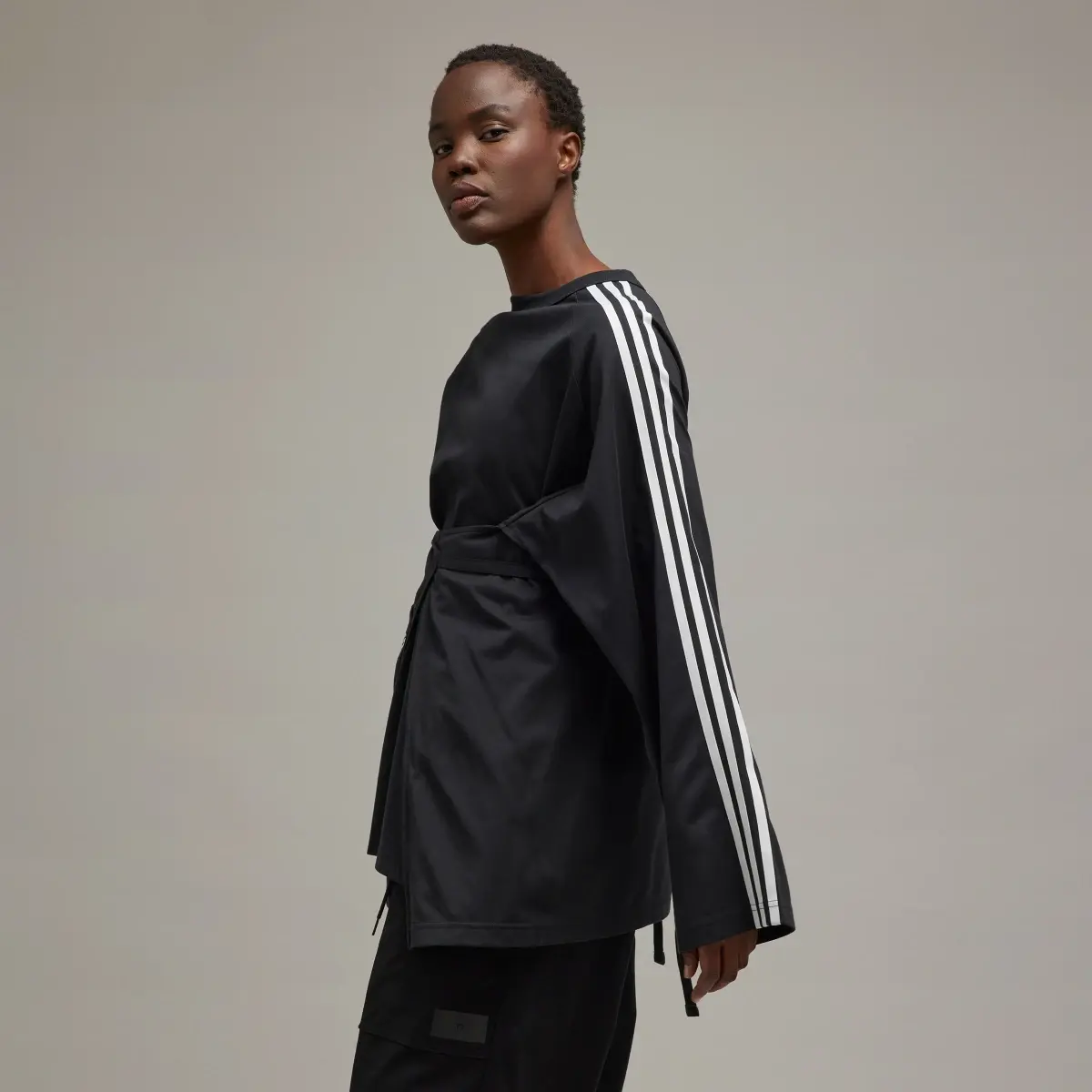 Adidas Y-3 Sail Closure Long-Sleeve Top. 2