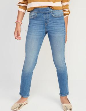 Old Navy Wow Skinny Pull-On Jeans for Girls blue