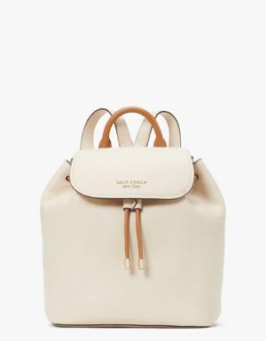 Sinch Pebbled Leather Medium Flap Backpack