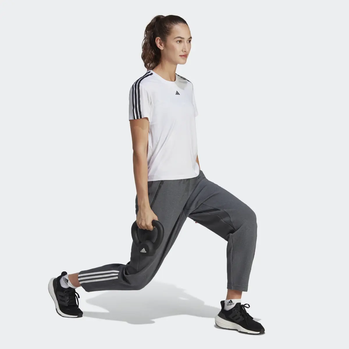 Adidas Pantalon d'entraînement en coton coupe standard Train Essentials. 3