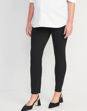 Maternity Full Panel Stevie Skinny Ankle Pants black