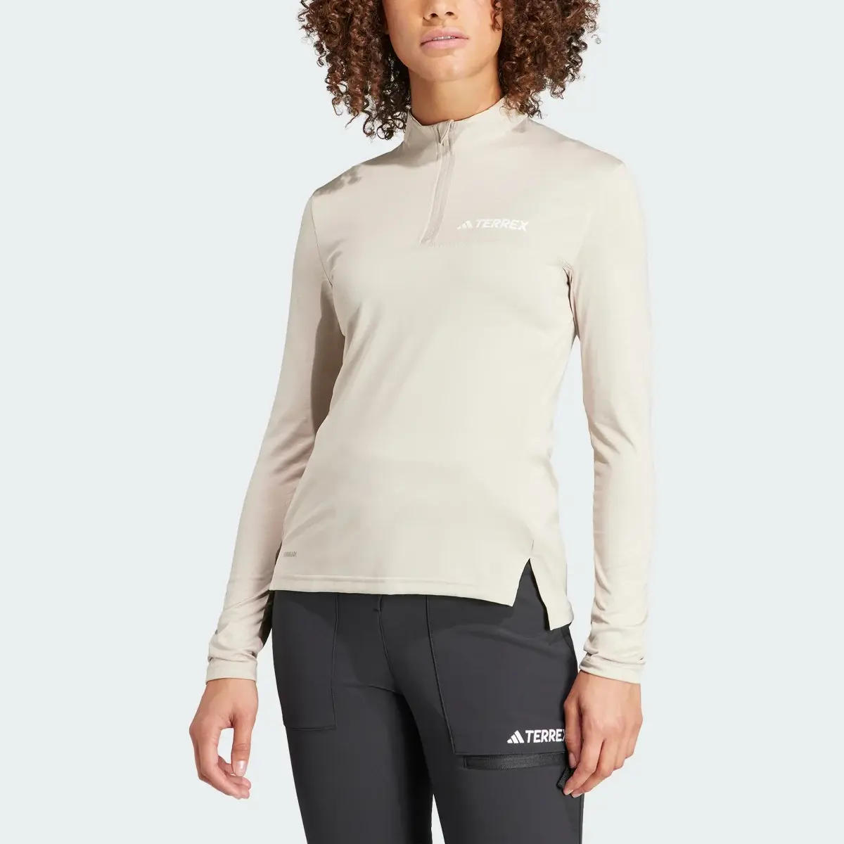 Adidas Terrex Multi Half-Zip Long-Sleeve Top. 1