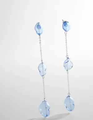 Crystal thread earrings