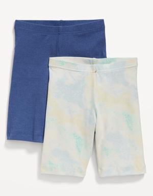 Biker Shorts Variety 2-Pack for Girls blue