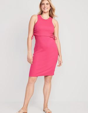 Old Navy Maternity Sleeveless Double-Layer Side-Tie Nursing Dress pink