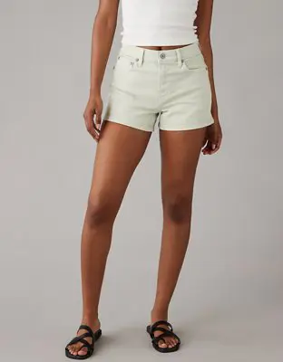 American Eagle Stretch Super High-Waisted Relaxed Short. 1