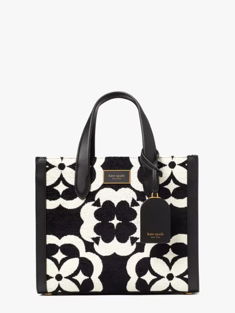 Kate Spade Spade Flower Monogram Manhattan Chenille Small Tote. 1