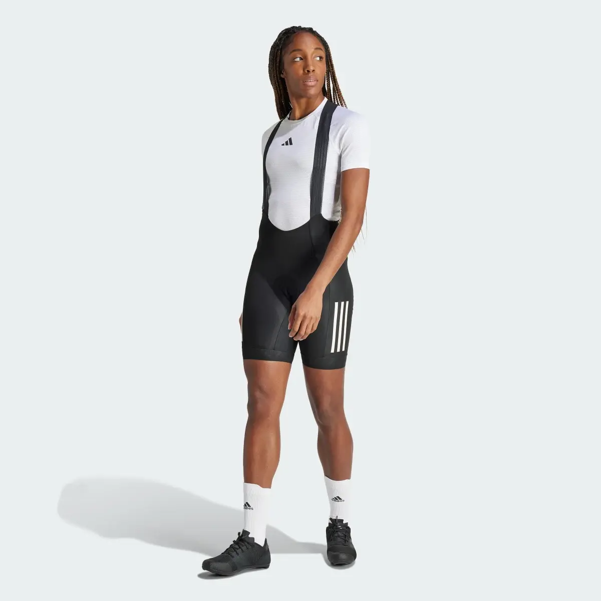 Adidas Essentials 3-Streifen Padded Cycling Trägershorts. 2