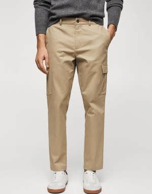 Pantalon cargo coton