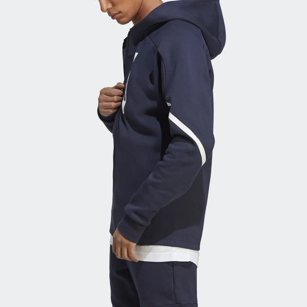 Adidas Designed for Gameday Full-Zip Hoodie. 1