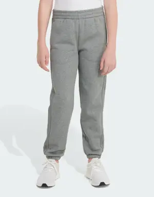 Elastic Waistband 3-Stripes Cotton Fleece Jogger