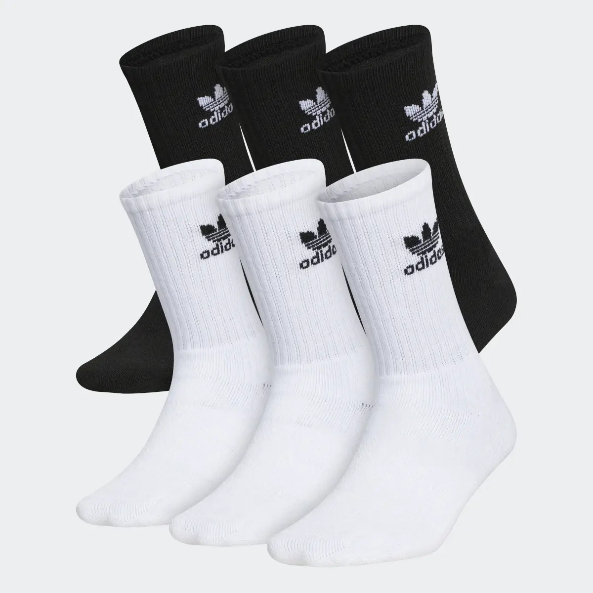 Adidas Trefoil Crew Socks 6 Pairs. 1