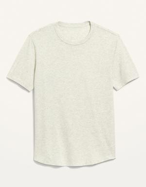 Soft-Washed Curved-Hem T-Shirt beige
