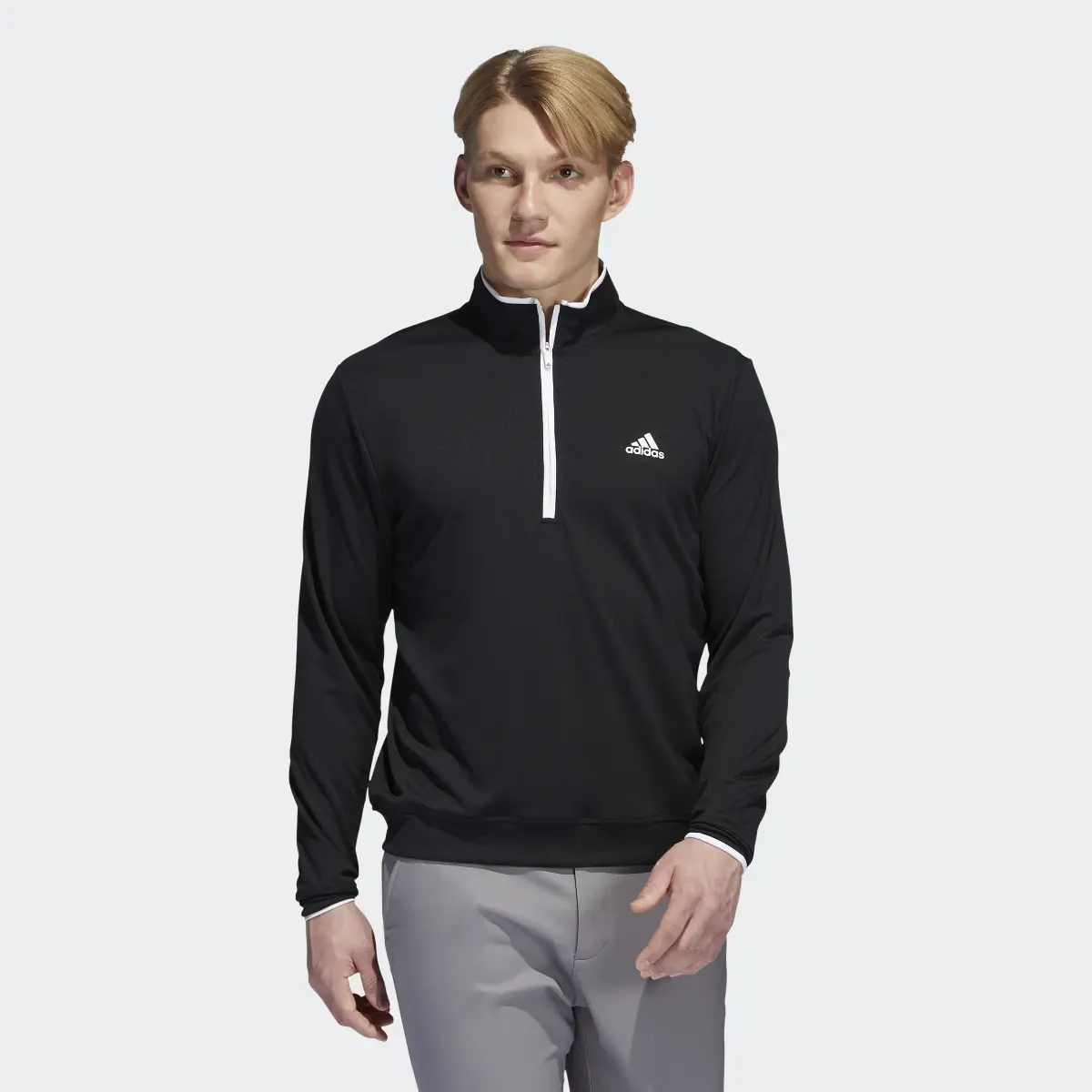 Adidas Quarter-Zip Golf Pullover. 2