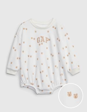 Gap Baby Logo Bubble Bodysuit white