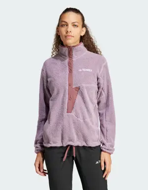 Adidas Terrex XPLORIC High-Pile-Fleece Pullover. 2