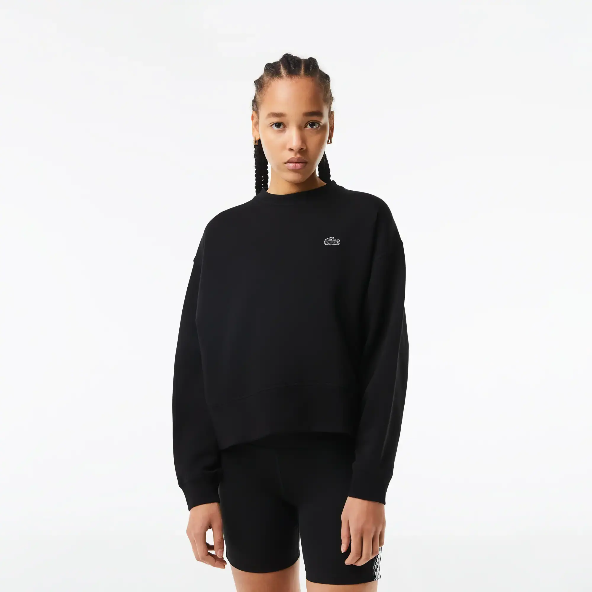 Lacoste Women’s Print Back Sweatshirt. 1