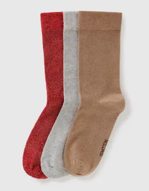 long socks with lurex
