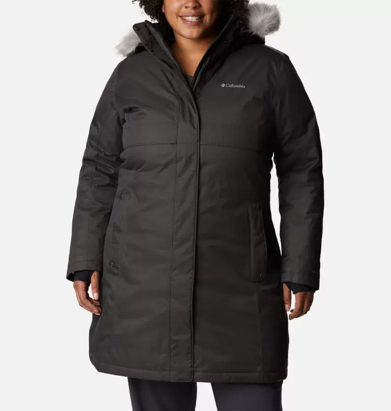 Columbia Women's Apres Arson™ Winter Long Down Jacket - Plus Size. 2