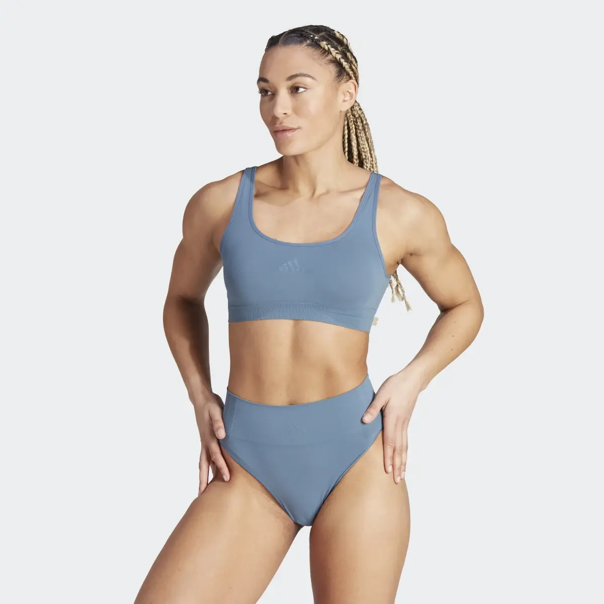 Adidas Active Seamless Micro-Stretch Scoop Lounge Bra. 2