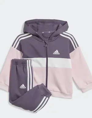 Adidas Tiberio 3-Stripes Colorblock Fleece Tracksuit Kids