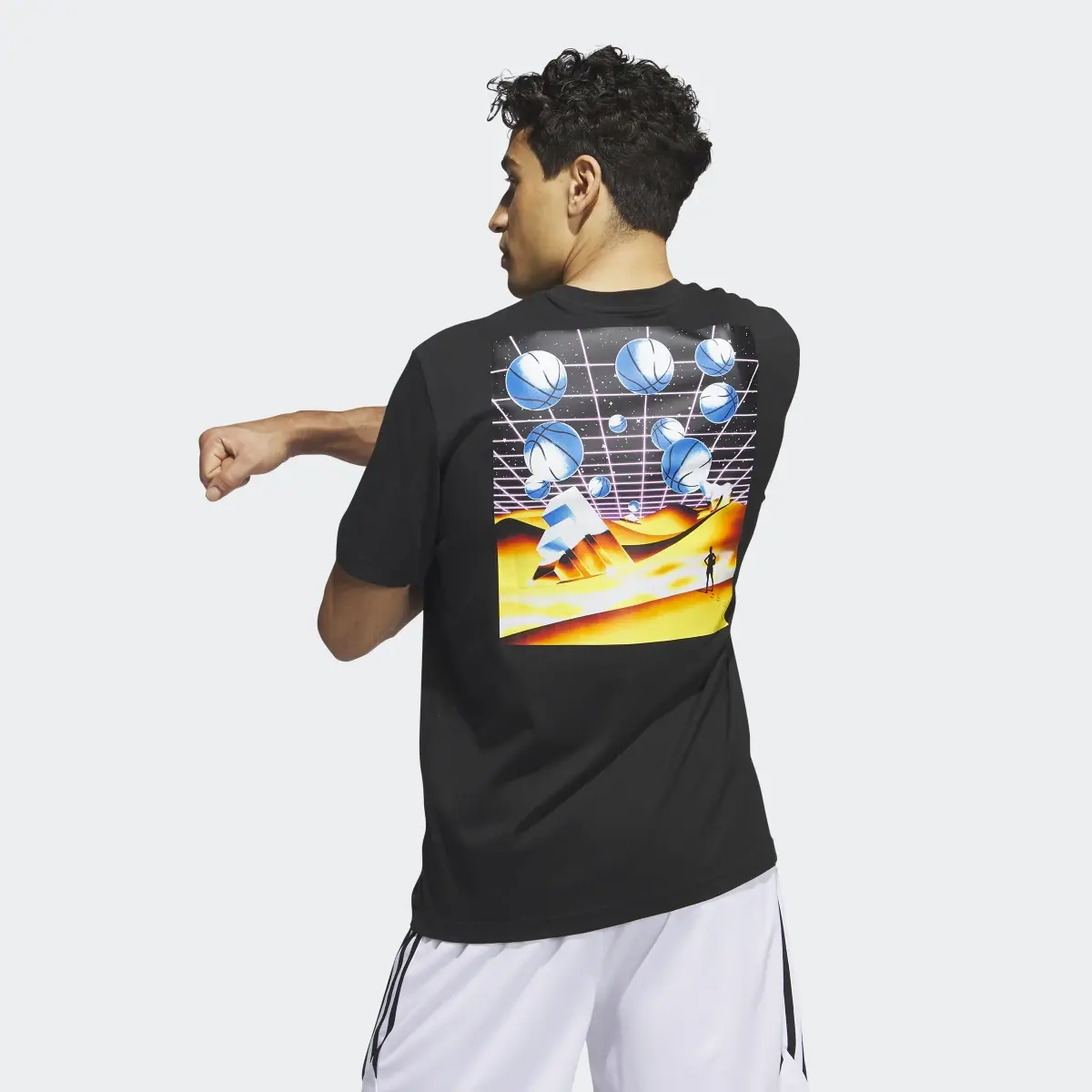 Adidas Metaverse Oasis Hoops Tee. 3