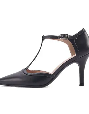 HENRIET 3PR Siyah Kadın Topuklu Ayakkabı