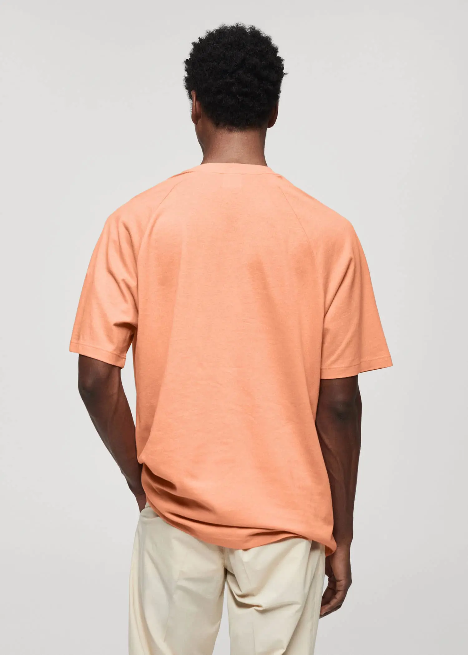Mango Relaxed fit cotton t-shirt. 3