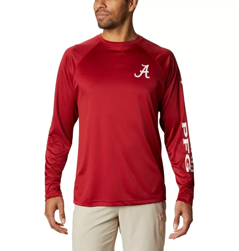 Columbia Men's Collegiate PFG Terminal Tackle™ Long Sleeve Shirt - Tall - Alabama. 2