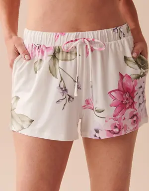 Floral Super Soft Pajama Shorts