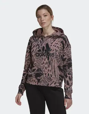 Future Icons Animal Print Hoodie