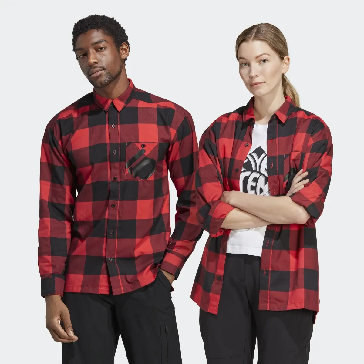 Adidas Camisa Five Ten Brand of the Brave Flannel (Género neutro). 1