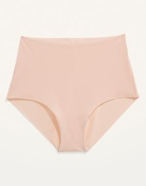 Soft-Knit No-Show Brief Underwear for Women pink