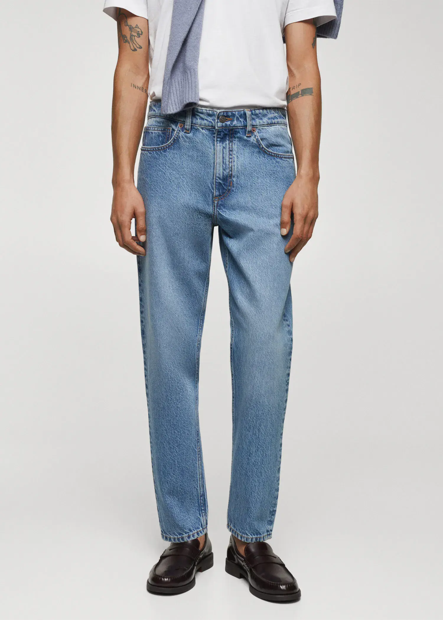 Mango Sam tapper fit jeans. 2