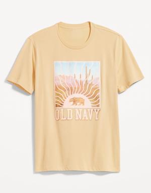 Old Navy Logo-Graphic Crew-Neck T-Shirt for Men yellow