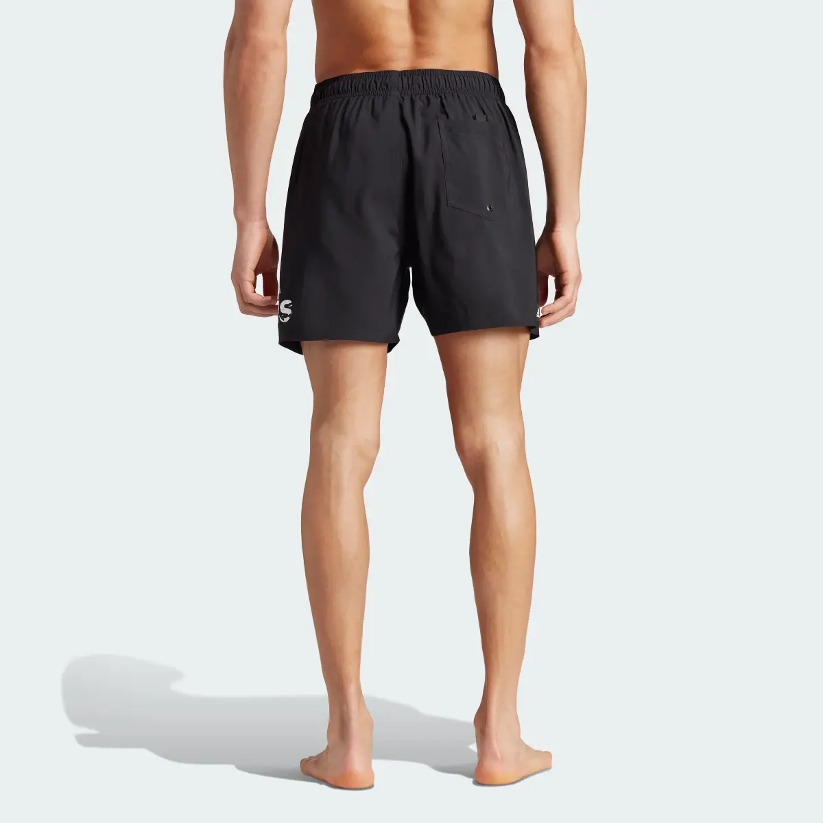 Adidas Big Logo CLX Short-Length Swim Shorts. 3