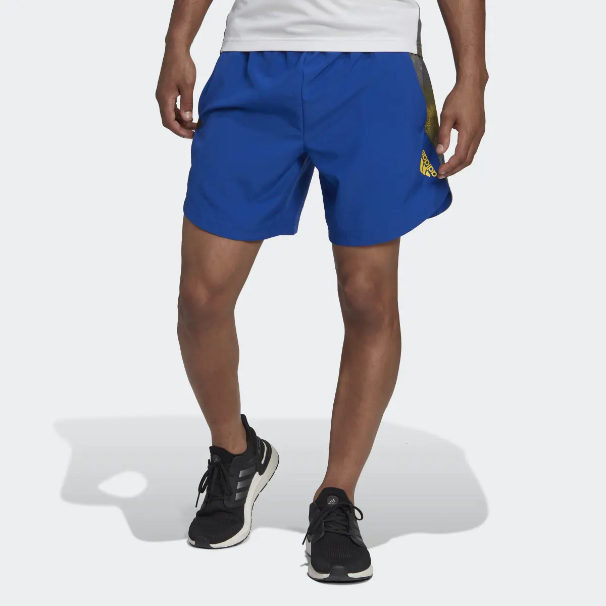 Adidas Designed for Movement AEROREADY HIIT Graphic Training Shorts. 1