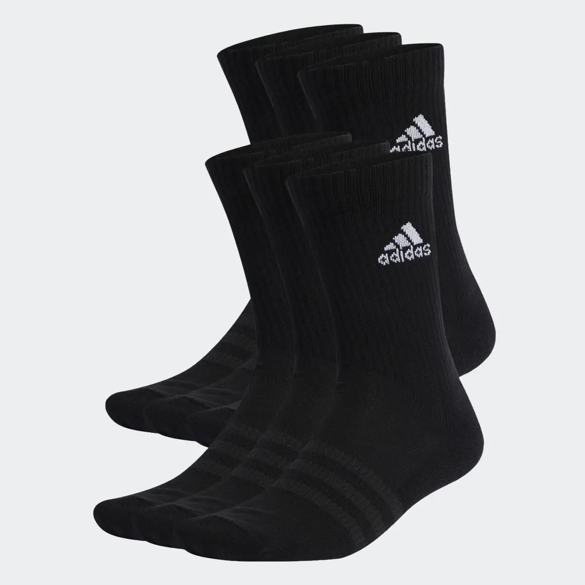 Adidas Cushioned Sportswear Crew Socks 6 Pairs. 2