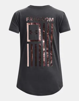 Girls' UA Freedom Flag Foil T-Shirt