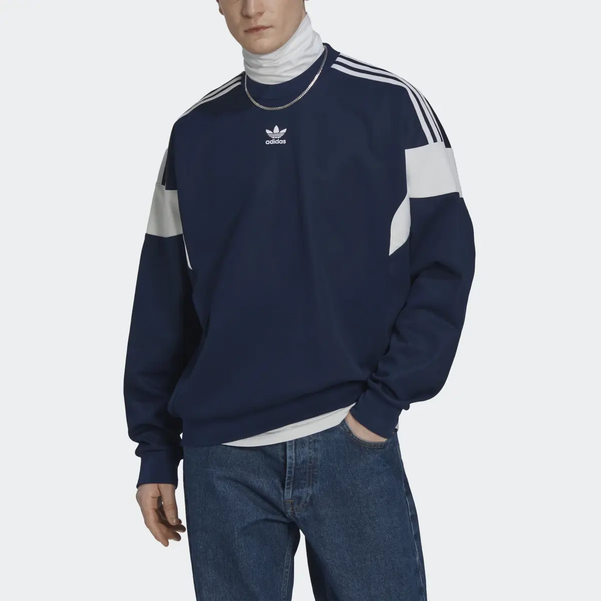 Adidas adicolor Classics Cut Line Sweatshirt. 1