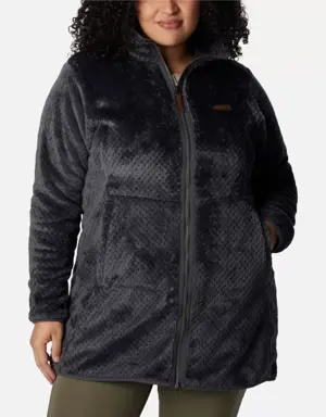 Women's Fire Side™ Long Full Zip Fleece Jacket - Plus Size