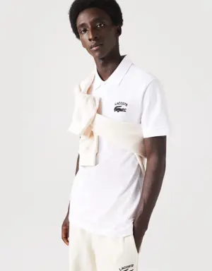 Regular Fit Lacoste Branded Stretch Cotton Polo Shirt